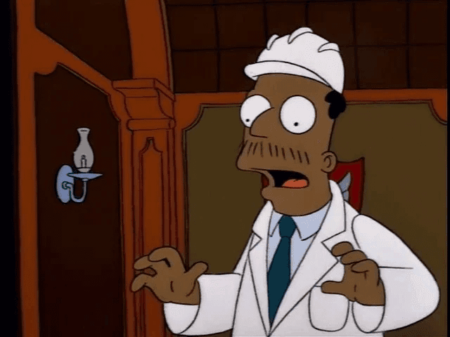 Dr Hibbert Shrugs He Has No Clue