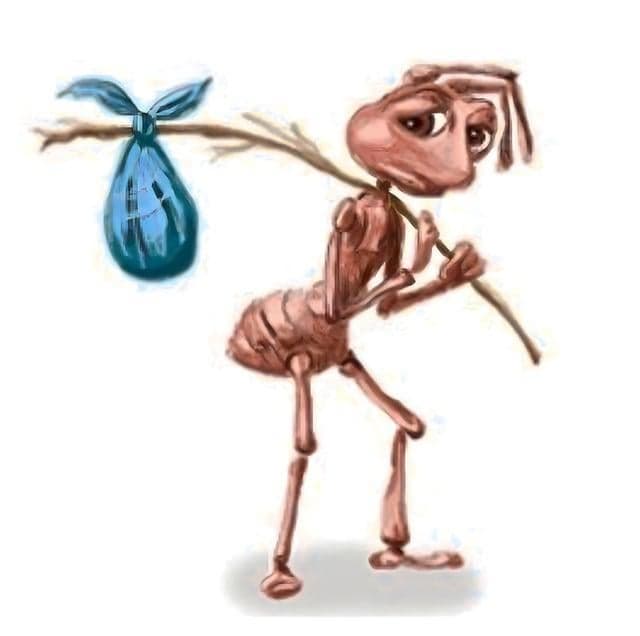 Flik Hits the Road With His Bindle