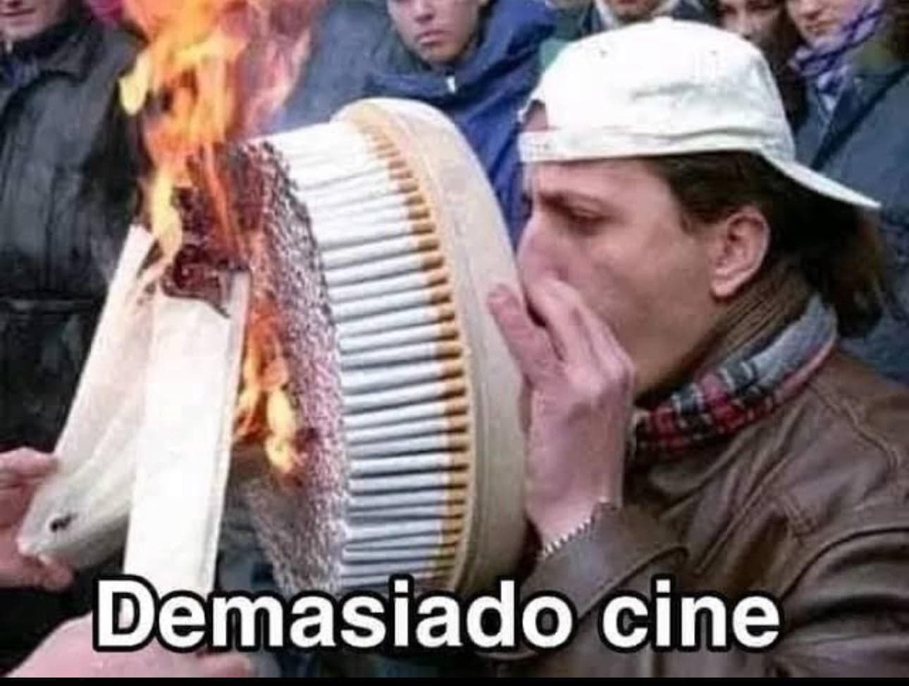 Demasiado Cine Cigarette Cake Guy