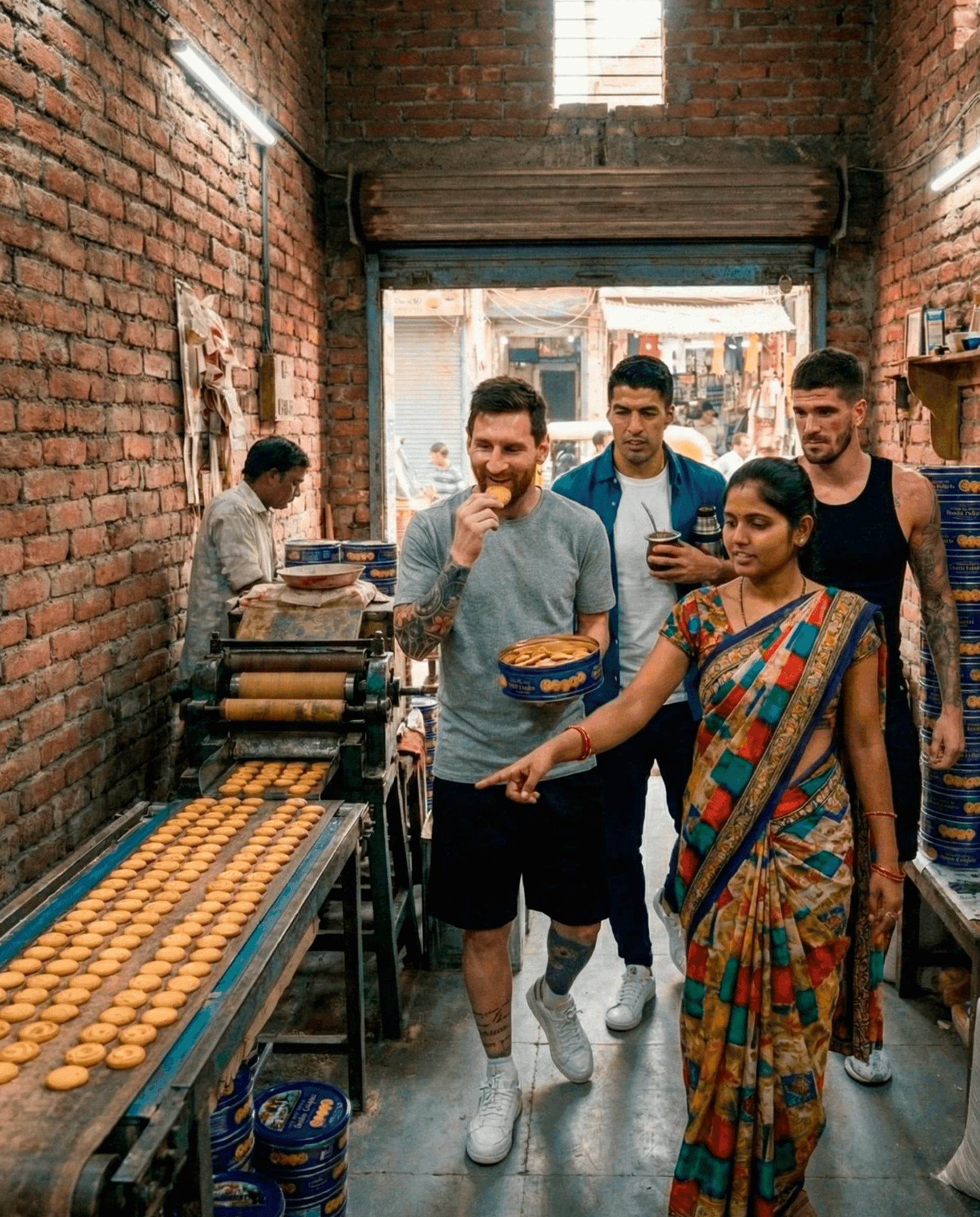 Messi Raids the Danish Cookie Tin in India