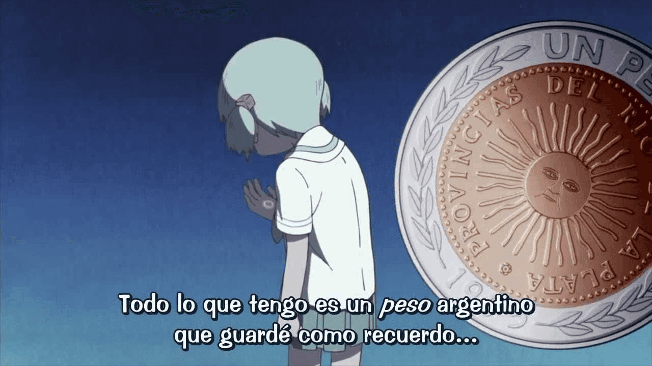 Anime Girl Keeps One Peso as a Souvenir
