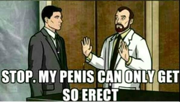 Krieger Says My Penis Can Only Get So Erect