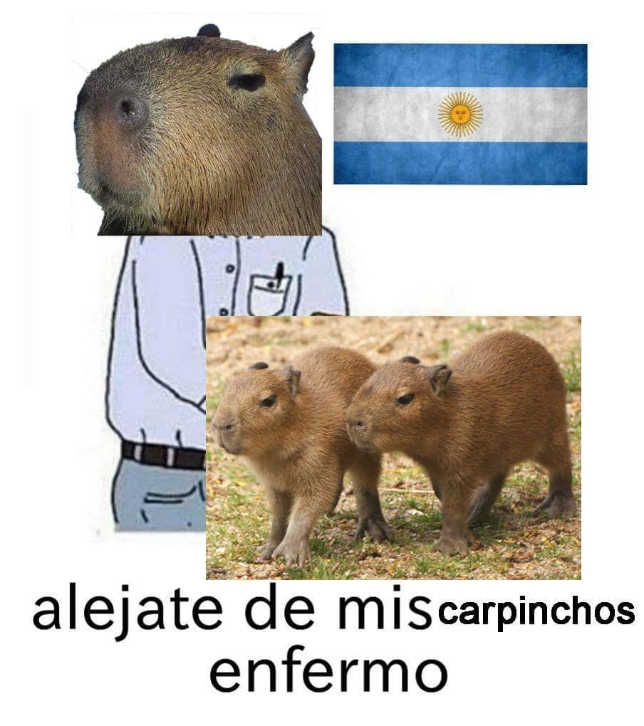 Hank Hill Capybara Protects His Carpinchos