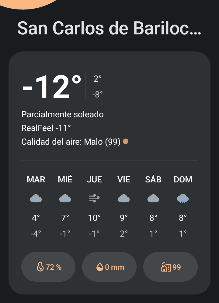 Frío Extremo en Bariloche