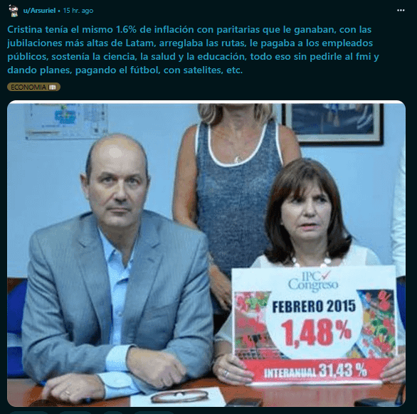 Cristina Inflation Comparison Meme