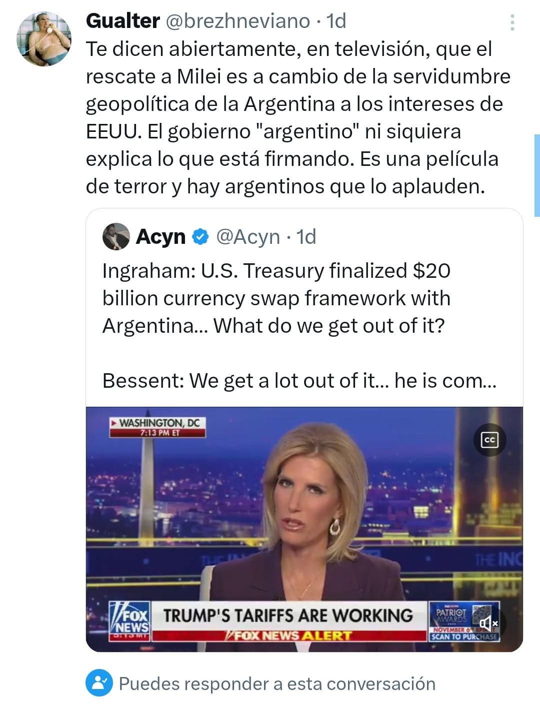 Milei Rescue Deal Fox News