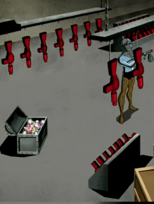 Invincible Factory Assembly Line Dark Humor Template