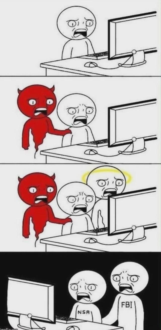 Devil and Angel Lose to NSA and FBI