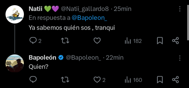 Captura de Twitter Bapoleon