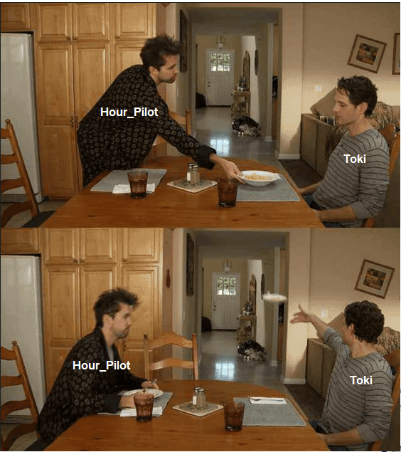 Hour Pilot vs Toki Argument