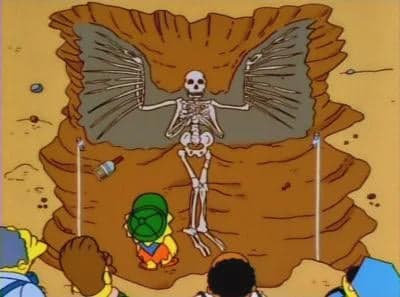 Springfield Discovers an Angel Skeleton