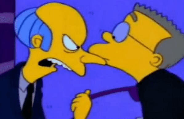 Mr Burns Agarra Bart Simpson