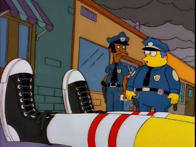 Wiggum and Lou Found Some Mystery Legs