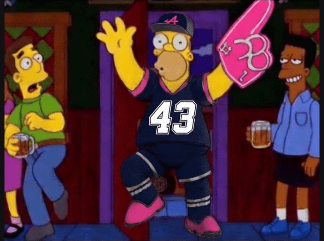Homer Simpson Disfrazado Con Número 28