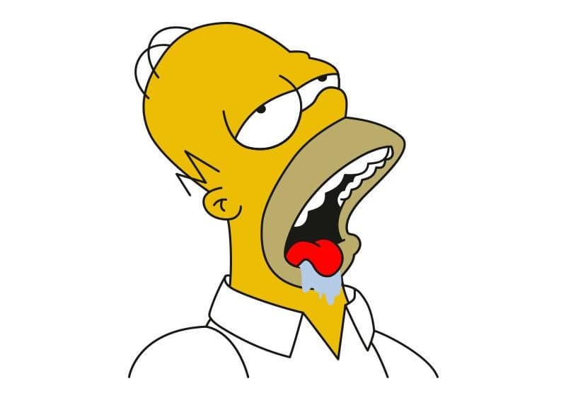 Homer Simpson Drooling