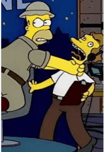 Homer Strangling Bart