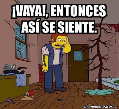 Simpsons Nelson Soltero Deprimido